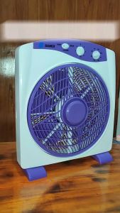 Sanex Box Fan / Kipas Kotak SB-818 12" Inch Kipas Warna lucu / Kipas  3 baling / Kipas 4 Kecepatan / kips Meja  serbaguna / Kipas Kerja / Kipas Duduk /  Kipas kecepatan Tinggi / Kipas Suara Rendah / Kipas Sedang / Kipas Listrik / Kipas Penyejuk / kipasbox