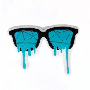 Blue Fresh Style Shoe Buckle Accessory Cartoon Clog Shoe Flower DIY Crocs Accessories Breathable Quick-Drying Lightweight