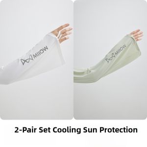 Miiow | Cat Woman Summer 2024 New Loose Large Size UV Protection Ice Silk Cooling Sensation Sleeve Covers For Cycling And Driving
