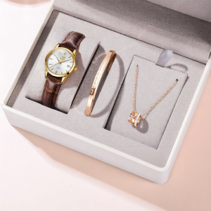 OLEVS | Đồng Hồ Quartz Đơn Giản Chống Nước Dây Da