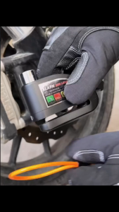 Waterproof Motorcycle Alarm Lock Bike Security Anti-theft Lock Motorbike Mountain bike Disc Brake Lock+Reminder Rope