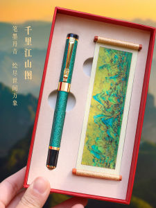 Magnetic Scroll Refrigerator Magnet Neutral Pen Pencil Decoration Qingming on River Cultural Creative Memorial Set Landscape