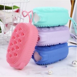 MM - Spons mandi bath sponge sabun batang cair 2 in 1 sikat spongs badan spons mandi silikon bath brush busa