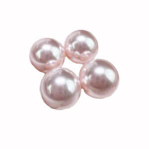 High-Quality Imitation Pearl Glass Beads DIY Accessories Luminous Flat Substitute 650 Australian White 294 Perfect round Through-Hole