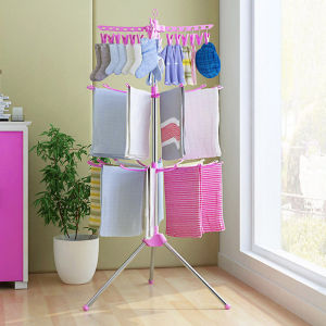 Baby Windproof Folding Clothes Rack
