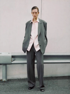 edition | Elastic Waist Wool Content Casual Pants