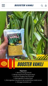 Booster Tanaman Vanili / Pupuk Booster Hayati Khusus Tanaman Vanili