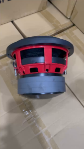 LOA SUB 2 TẤC MẪU THÁI 3 TỪ 156MM COIL 65MM SƯỜN NHÔM MÀU ĐỎ QUYỀN LỰC - NHẬP CHÍNH HÃNG CAO CẤP- GIÁ 1 CÁI