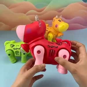 Có Đèn Nhạc- Đồ Chơi Con Bò Biết Đi Bộ Dành Cho Bé Con Dê Đồ Chơi Đồ Chơi Cua Phát Nhạc Con Rùa Đồ Chơi Phát Sáng (không kèm pin)