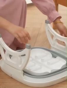 ถังแช่เท้าอ่างอาบน้ำพับได้ถังนวดโฟมพลาสติกสำหรับใช้ในครัวเรือนอ่างอาบน้ำสำหรับเล็บเท้า