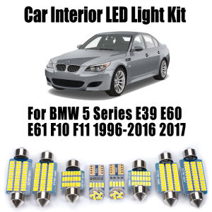Canbus For BMW 5 Series E39 E60 E61 F10 F11 1996-2017 LED Interior Map Dome Trunk Light Kit Car Accessories Vanity Mirror Bulbs