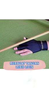 Sarung Tangan Billiard Biliar 3 Jari Kiri Biliar Profesional Spandeks Lycra