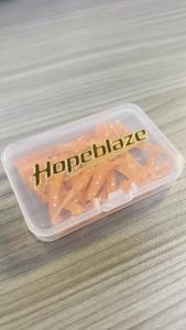 Hopeblaze Slim Jointed Needle‑Tail Soft Worm 42mm 0.35g PVC Fishing Bait Ned Rig Texas Rig Bass Zander Trout