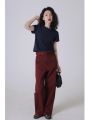 Ivy Yang Vintage High Waist Wide Leg Casual Pants Women Summer Loose Slimming Floor Length Straight Cut Suit Pants. 
