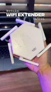 V380 PRO Wireless WIFi 1800Mbps Repeater 6 antenna WiFi Extender Signal Amplifier Dual-band 2.4GHz 5GHz Network Signal Extender Wireless Router Ehanced Version for Home Office