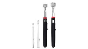 PEN MAGNETIC TELESKOPIK PEMUNGUT MAGNET DENGAN LAMPU BAHAN STAINLESS TAHAN KARAT