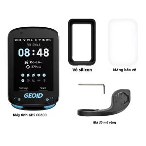 Màn Hình Màu GEOID CC600 Máy Tính Xe Đạp Thông Minh Định Vị GPS Không Dây Đồng Hồ Tốc Độ WIFI ANT + Máy Đo Đường Đi Xe Đạp Đa Ngôn Ngữ IPX7 Chống Nước