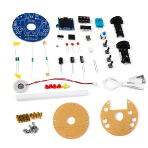 HU-073 5V USB Ultrasonic Humidifier   Temperature and Humidity Spray Circuit Board Electronic DIY Kit   Soldering Module