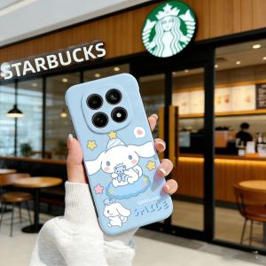 Sanrio | Ốp Lưng Không Khung Hình Mèo Sanrio Dễ Thương Cho Redmi Note 15/14 Pro Plus Poco M8/X/F 8/7/6 Pro - Vỏ Cứng Chống Sốc Chống Vân Tay Bề Mặt Mờ