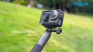 TELESIN Tempered Glass Lens Screen Protector Film for DJI OSMO ACTION 6 5 4 3