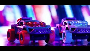 Children Infants Electric Music Light off-Road Four-Wheel Drive Racing Model Supermarket Stall Boy Toy For Children Kid