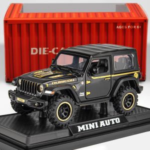 Off-Road 7 Door for Wrangler Diecast Toy Car Model 1/32 Scale Metal Alloy Vehicle for Kids Boys Girls Adults Doors Open Light