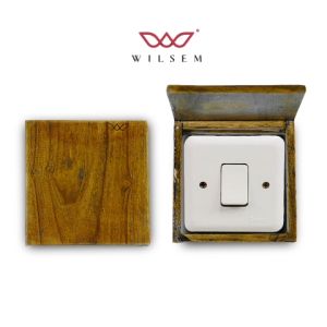 Frame Saklar Lampu Kayu Jati Asli 100% 3D Glow in the Dark