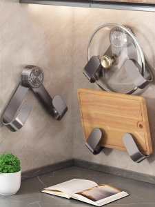 youqin | Suction Wall Mount Stainless Steel Kitchen Rack