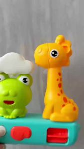 AODUOYAYA Baby Bath Rotating Water Wheel Toy Cartoon Sucker Shower Toy with Water Spray for Kids