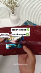 Sarung Sapphire Motif Polos Tumpal: Sarung Tenun Dewasa Berkualitas Premium