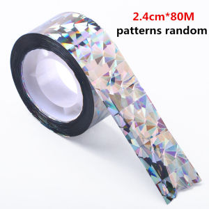 80M / 50M Bird Repellent Scare Tape Flashing Reflective Anti Bird Tape Double-sided Bird Repeller Ribbon Pigeons Crow Keep Away