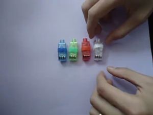 4 Pieces Finger Laser Beam Toys Party Favors Glow Finger Rings Rave Laser Lamp Lootbag Filler / Paninda
