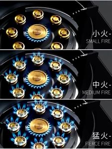 SUKINBO 8500W Gas Stove Double Burner Frosted Glass Tempered Glass Liquefied Gas Stove Kompor Dapur Gas Built In/Table Desktop 燃气灶