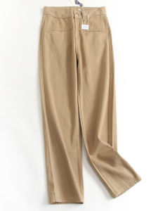 กางเกงยีนส์ทรงตรงเอวสูงผ้ายืดคุณภาพเยี่ยมสำหรับผู้หญิง ทรงสลิมฟิต กางเกงขายาวทรงหลวม สไตล์ลำลอง ฤดูใบไม้ผลิ ฤดูร้อน ฤดูใบไม้ร่วง