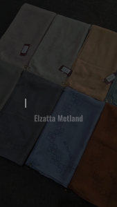 Elzatta KAILA L SQUARE BORDER hijab segiempat polos ada scarf premium hijab motif size 118x118cm
