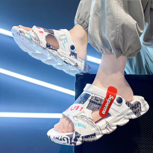 New 2025 Mens Sandals Summer Outdoor Wear Anti-slip Trendy Driving Dual-use Casual Sports Beach Slippers Comfortable Breathable