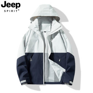 Jeep Jacket Womens Three-in-One Detachable Outdoor Windproof Waterproof Super Nice Outerwear Mens Mountaineering Suit Customization