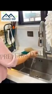 PREFERRED SHOP Kitchen Sink Organiser with Drain Pan Wall Sponge Holder Organiser Hanging Metal Kitchen Spice Rack Sink Organiser for Sink Bathroom No Drilling