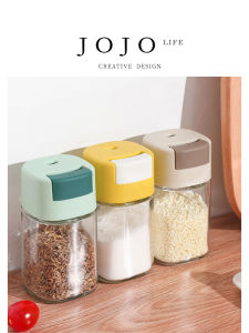 Press-and-Control Glass Salt Shaker