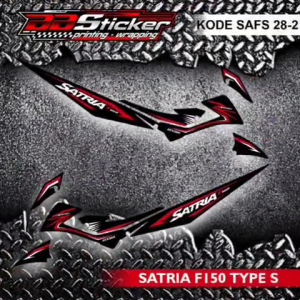 STRIPING MOTOR SUZUKI SATRIA FU 150 FACELIFT TIPE S | STICKER LIST SAFS 28 RACING