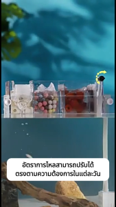 กรองแขวนแบบใส กรองบนตู้ปลาTopFilterโปร่งใส แขวน กังหันน้ำเติมอากาศ ปั๊มน้ำแบบเงียบ วงจรการกรองหลายชั้นสะอาดใช้ได้กับตู้ป