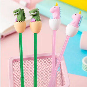 Cute Dinosaur Gel Pens Kawaii Animal Black Ink Ballpoint Pens for Students Office School Writing Supplies