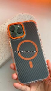 Casing Magsafe Carbon iPhone 11 12 13 14 15 16 PRO MAX Case Anti Menguning