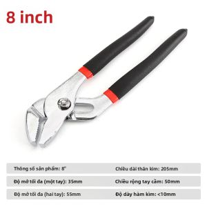 Kìm Bơm Nước Tháo Nhanh Cờ Lê Ống Thép Không Gỉ Có Thể Điều Chỉnh Kẹp Ống Đa Năng Dụng Cụ Cầm Tay Dùng Trong Nhà