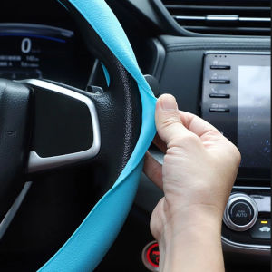 Car Steering Wheel Cover Universal Elastic Texture Soft And Multi-color Steering Wheel Cover