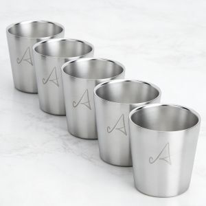 1pc Stainless Steel Cup Double Wall Water Glasses 175ml Metal Cup Small Reusable Mugs for BBQ Home Party Coffee