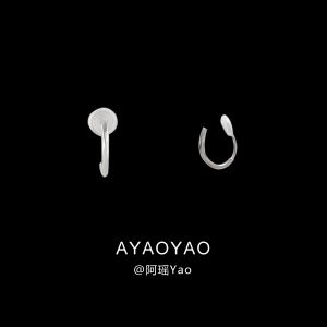 Simple Geometry Mosquito Coil Tray Earring Clasps Womens Fashion Commute Ear Cuffs Luxury Minimalist Trendy Jewelry Accessories