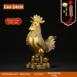 sanstyle | Tượng Gà Thu Hút Tài Lộc Đồ Đồng