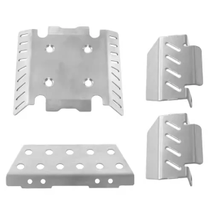 Stainless Steel Front and Rear Chassis Armor Protector for MJX H8H V1 V2 1/8 RC Car Upgrade Parts Accessories