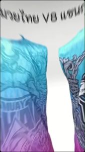 มวยไทย V8 สีส้ม เสื้อคอกลมแขนกุด ป้องกันรังสี UV 80% แห้งเร็ว ใส่สบาย ชาย หญิง